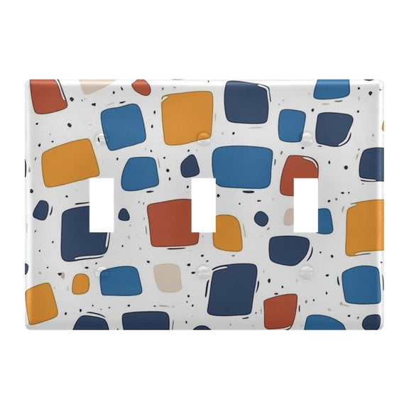 Light Switch Cover Stone Art Plates Faceplate Decorative Switch Plate for Bedroom Home Decor