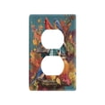 thumbnail image 1 of Light Switch Cover Switch Plate Outlet Cover Plug Cover for Electrical Duplex Outlets Birdhouse and Colorful Birds, 1 of 6