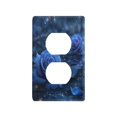 thumbnail image 1 of Light Switch Cover Switch Plate Outlet Cover Plug Cover for Electrical Duplex Outlets Blue Rose Pattern, 1 of 6