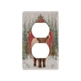 thumbnail image 1 of Light Switch Cover Switch Plate Outlet Cover Plug Cover for Electrical Duplex Outlets Cute Highland Cow Pattern, 1 of 6