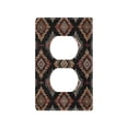 thumbnail image 1 of Light Switch Cover Switch Plate Outlet Cover Plug Cover for Electrical Duplex Outlets Earthy Tones Rhombus Shape, 1 of 6