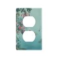 thumbnail image 1 of Light Switch Cover Switch Plate Outlet Cover Plug Cover for Electrical Duplex Outlets Flowers and Butterflies Flying, 1 of 6
