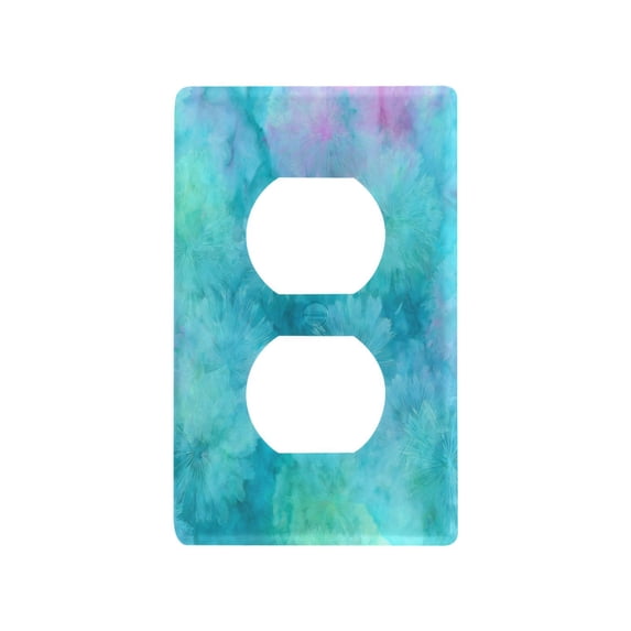 Light Switch Cover Switch Plate Outlet Cover Plug Cover for Electrical Duplex Outlets Pastel Blue Dandelions