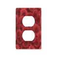 thumbnail image 1 of Light Switch Cover Switch Plate Outlet Cover Plug Cover for Electrical Duplex Outlets Romantic Red Roses in Rows, 1 of 6