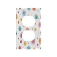 thumbnail image 1 of Light Switch Cover Switch Plate Outlet Cover Plug Cover for Electrical Duplex Outlets Small Watercolor Splashes and Dots, 1 of 6