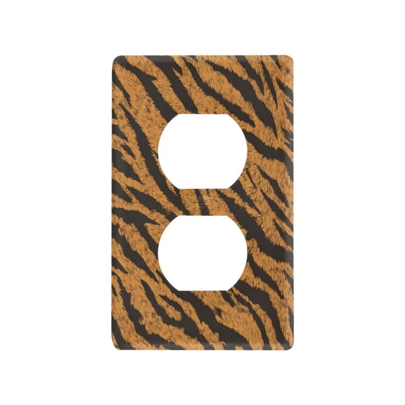 Light Switch Cover Switch Plate Outlet Cover Plug Cover for Electrical Duplex Outlets Tiger Stripes Pattern