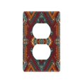 thumbnail image 1 of Light Switch Cover Switch Plate Outlet Cover Plug Cover for Electrical Duplex Outlets Vibrant Tribal Pattern, 1 of 6