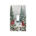 thumbnail image 1 of Light Switch Cover Switch Plate Outlet Cover Plug Cover for Electrical Toggle Switch Beautiful Winter Forest Painting, 1 of 6