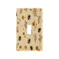 thumbnail image 1 of Light Switch Cover Switch Plate Outlet Cover Plug Cover for Electrical Toggle Switch Bees and Flowers Pattern, 1 of 6