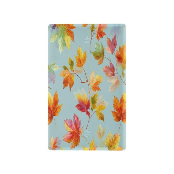 Light Switch Cover Switch Plate Outlet Cover Plug Cover for Electrical Toggle Switch Colorful Autumn Maple Leaves
