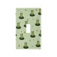 thumbnail image 1 of Light Switch Cover Switch Plate Outlet Cover Plug Cover for Electrical Toggle Switch Cute Frogs on Lily Pads, 1 of 6