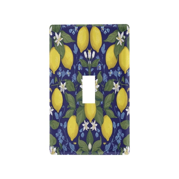 Light Switch Cover Switch Plate Outlet Cover Plug Cover for Electrical Toggle Switch Lemon Pattern