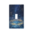 thumbnail image 1 of Light Switch Cover Switch Plate Outlet Cover Plug Cover for Electrical Toggle Switch Magical Night Sky with Fish, 1 of 6