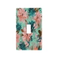 thumbnail image 1 of Light Switch Cover Switch Plate Outlet Cover Plug Cover for Electrical Toggle Switch Pink Abstract Floral Patterns, 1 of 6
