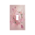 thumbnail image 1 of Light Switch Cover Switch Plate Outlet Cover Plug Cover for Electrical Toggle Switch Pink Rose Pattern, 1 of 6