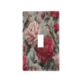 thumbnail image 1 of Light Switch Cover Switch Plate Outlet Cover Plug Cover for Electrical Toggle Switch Pink and Red Peonies, 1 of 6