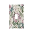 thumbnail image 1 of Light Switch Cover Switch Plate Outlet Cover Plug Cover for Electrical Toggle Switch Retro Pink Flowers Pattern, 1 of 6