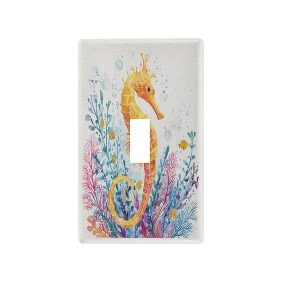 Light Switch Cover Switch Plate Outlet Cover Plug Cover for Electrical Toggle Switch Seahorse and Coral