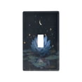 thumbnail image 1 of Light Switch Cover Switch Plate Outlet Cover Plug Cover for Electrical Toggle Switch Serene Blue Lotus Flower, 1 of 6
