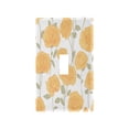 thumbnail image 1 of Light Switch Cover Switch Plate Outlet Cover Plug Cover for Electrical Toggle Switch Yellow Roses Pattern, 1 of 6