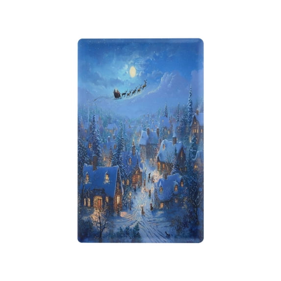 Light Switch Cover Switch Plate Outlet Cover Plug Cover for Electrical Unused Outlet Cover Beautiful Christmas Night Scene