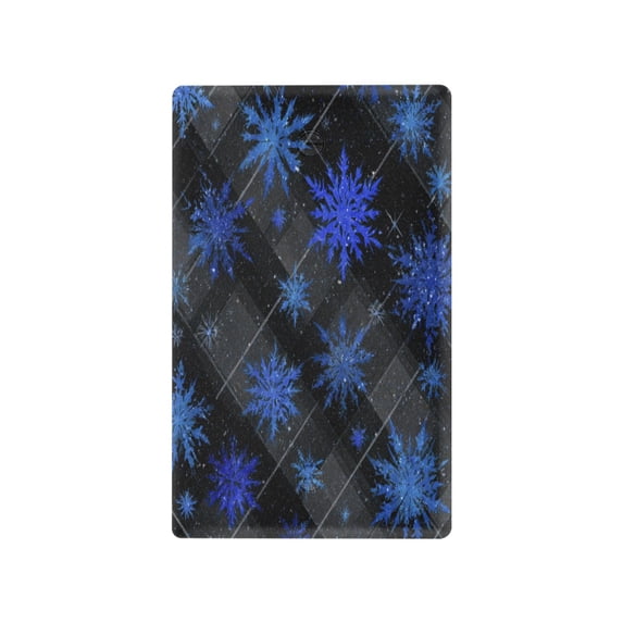 Light Switch Cover Switch Plate Outlet Cover Plug Cover for Electrical Unused Outlet Cover Blue Snowflake Pattern