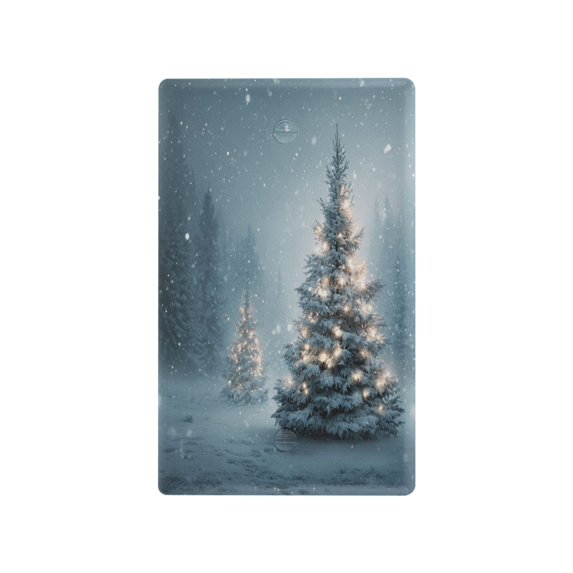 Light Switch Cover Switch Plate Outlet Cover Plug Cover for Electrical Unused Outlet Cover Christmas Tree with Lights