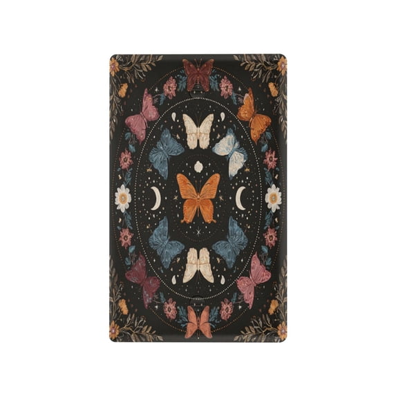 Light Switch Cover Switch Plate Outlet Cover Plug Cover for Electrical Unused Outlet Cover Colorful Butterflies with Flowers