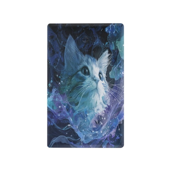 Light Switch Cover Switch Plate Outlet Cover Plug Cover for Electrical Unused Outlet Cover Cute Blue and White Cat
