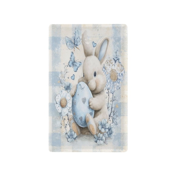 Light Switch Cover Switch Plate Outlet Cover Plug Cover for Electrical Unused Outlet Cover Cute Bunny with Butterflies