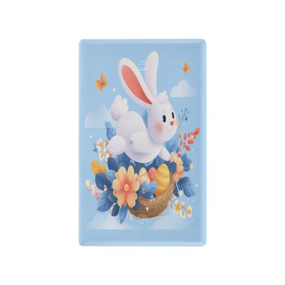 Light Switch Cover Switch Plate Outlet Cover Plug Cover for Electrical Unused Outlet Cover Easter Bunny Flying