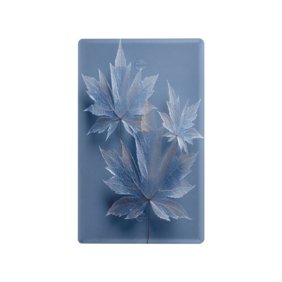 Light Switch Cover Switch Plate Outlet Cover Plug Cover for Electrical Unused Outlet Cover Glass Mapleleaves