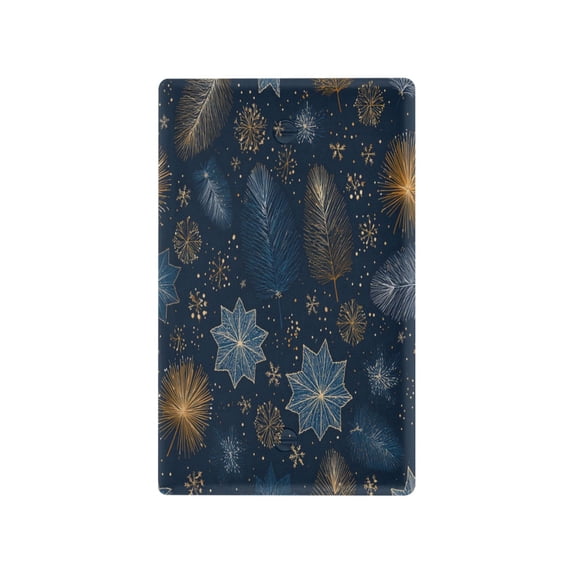 Light Switch Cover Switch Plate Outlet Cover Plug Cover for Electrical Unused Outlet Cover Golden Pine Needles