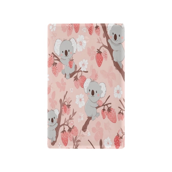 Light Switch Cover Switch Plate Outlet Cover Plug Cover for Electrical Unused Outlet Cover Koala and Strawberry Pattern