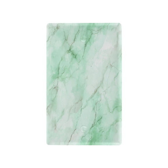 Light Switch Cover Switch Plate Outlet Cover Plug Cover for Electrical Unused Outlet Cover Light Green Marble Texture Pattern
