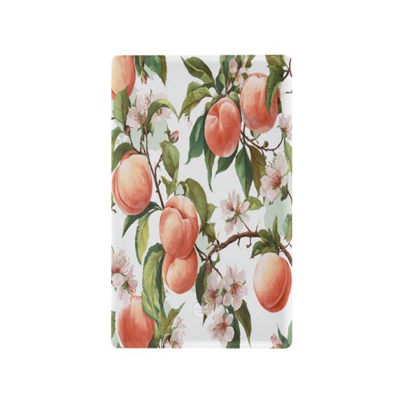 Light Switch Cover Switch Plate Outlet Cover Plug Cover for Electrical Unused Outlet Cover Peach Fruit Pattern