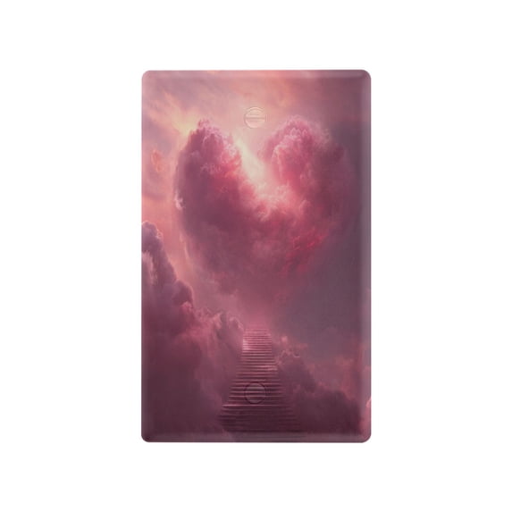 Light Switch Cover Switch Plate Outlet Cover Plug Cover for Electrical Unused Outlet Cover Pink Heart-shaped Cloud