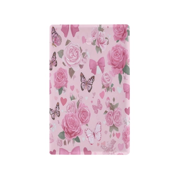 Light Switch Cover Switch Plate Outlet Cover Plug Cover for Electrical Unused Outlet Cover Pink Roses and Butterflies