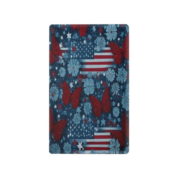 Light Switch Cover Switch Plate Outlet Cover Plug Cover for Electrical Unused Outlet Cover Red Butterflies and Flags