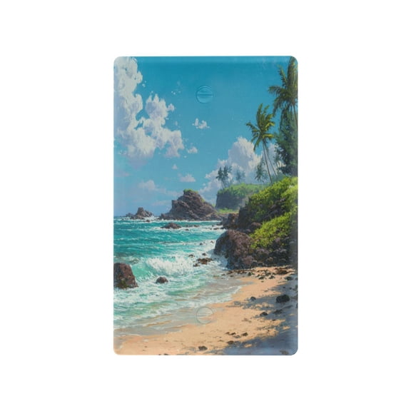 Light Switch Cover Switch Plate Outlet Cover Plug Cover for Electrical Unused Outlet Cover Serene Beach Scene