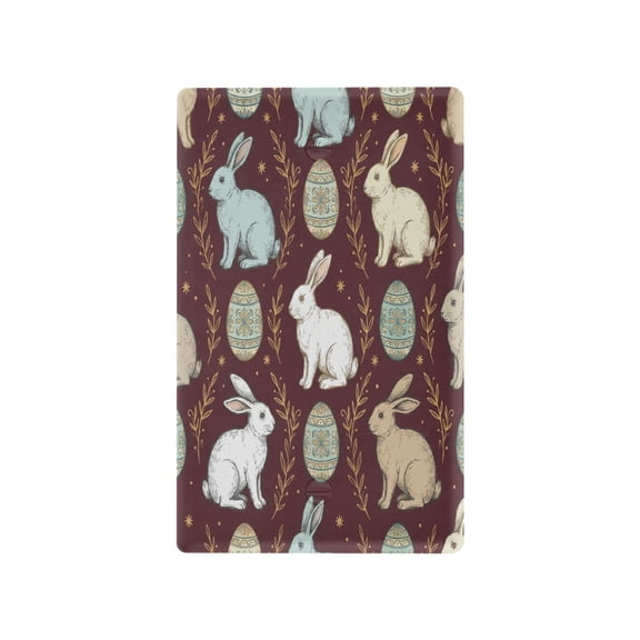 Light Switch Cover Switch Plate Outlet Cover Plug Cover for Electrical Unused Outlet Cover Vintage Art Easter Bunnies