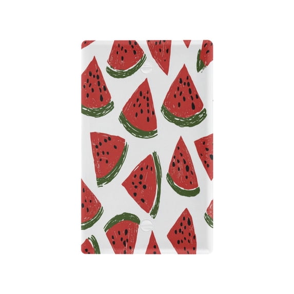 Light Switch Cover Switch Plate Outlet Cover Plug Cover for Electrical Unused Outlet Cover Watermelon Slice Pattern