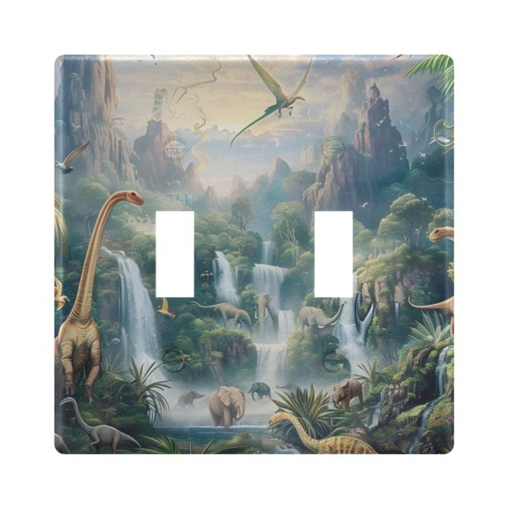 Light Switch Cover The Age Of Dinosaurs Plates Faceplate Decorative Switch Plate for Bedroom Home Decor