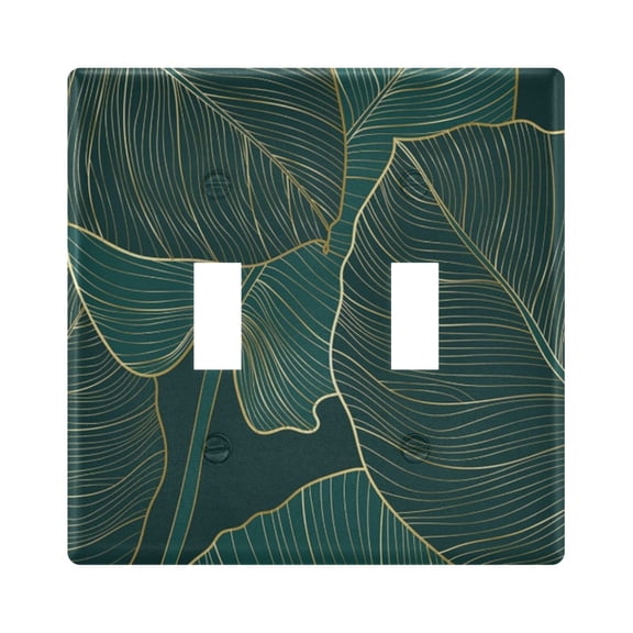Light Switch Cover Tropical Palm Plates Faceplate Decorative Switch Plate for Bedroom Home Decor