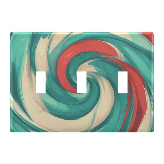 Light Switch Cover Vortex Plates Faceplate Decorative Switch Plate for Bedroom Home Decor