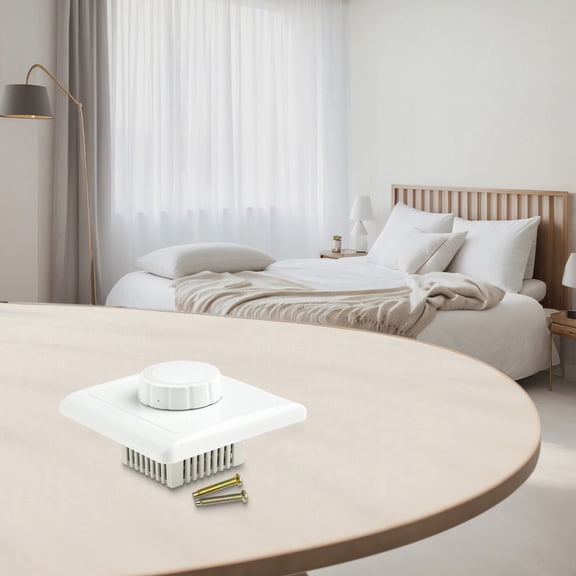 Light Switch Dimmable 1-Gang 1-Way For Dimmable Led Lights Incandescent Bulbs White Smile Home