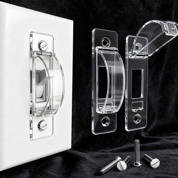 Light Switch Guard, 2 Pack Clear Light Switch Lock, Child Proof Light Switch Cover Guard, Keeps Light On or Off Protects Your Lights or Circuits from Accidentally Being Turned on or Off