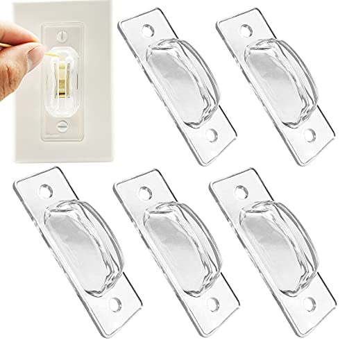 Light Switch Guard, 6 Pack, Clear Light Switch Lock, Child Proof Light