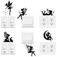 thumbnail image 1 of Light Switch Plate Stickers Labels Decals 6Pcs 7"x7" Fairies for Home House Decorative Funny Peel and Stick Light Wall Outlet Stickers for Switch Decoration, 1 of 9