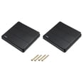 thumbnail image 1 of Light Switch Wall Push Button 3 Gang 2 Way Black 250V 10A 86mmx86mm Pack of 2, 1 of 5
